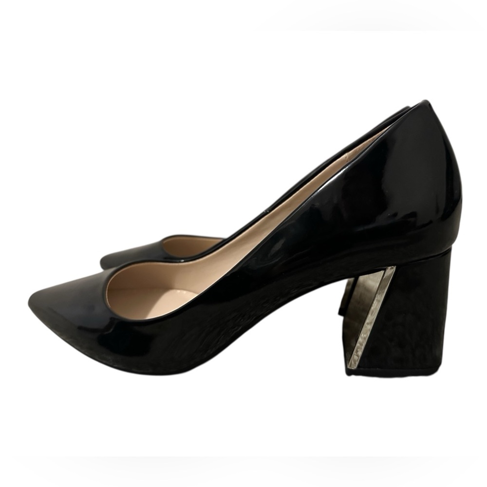 Zara Basic Collection Black Patent Pointed Toe He… - image 3